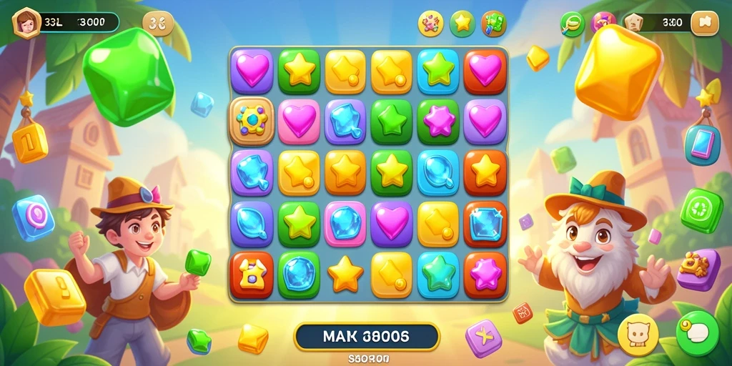 Tampilan gameplay 33L yang penuh warna dan seru.