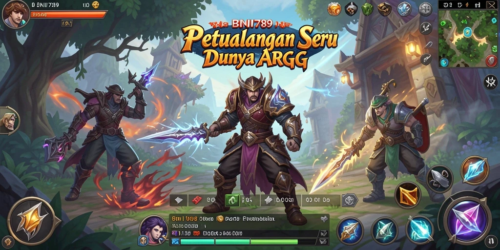 Screenshot menampilkan aksi seru dalam gameplay ARPG BNI789.