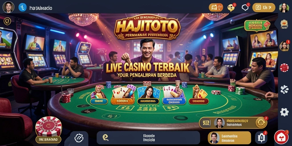 Tampilan gameplay langsung dari HAJITOTO yang menegangkan dan interaktif.