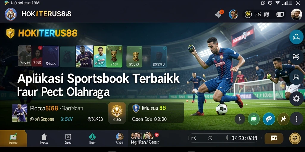 Tampilan gameplay yang menarik dalam aplikasi HOKITERUS88 Sportsbook.