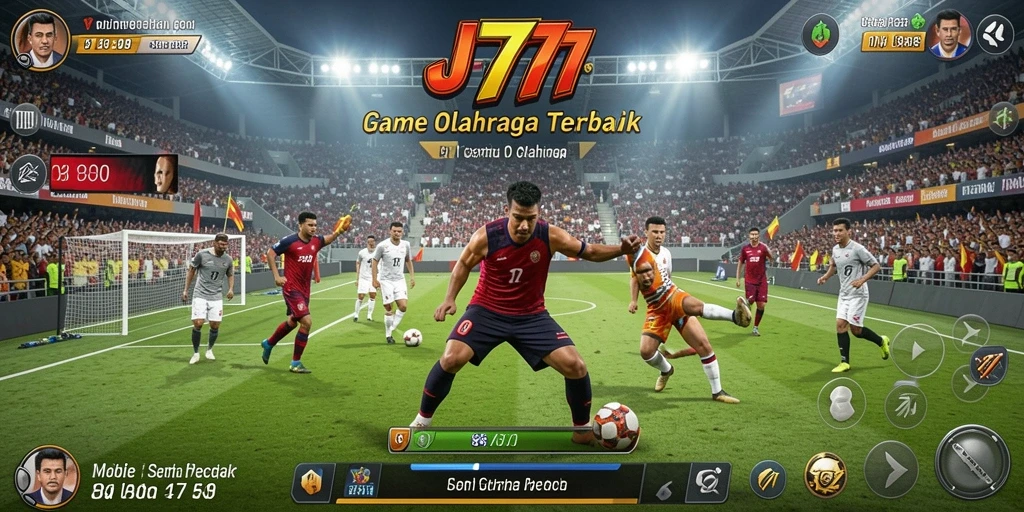 Screenshot utama JT777 menampilkan aksi seru dalam pertandingan olahraga.