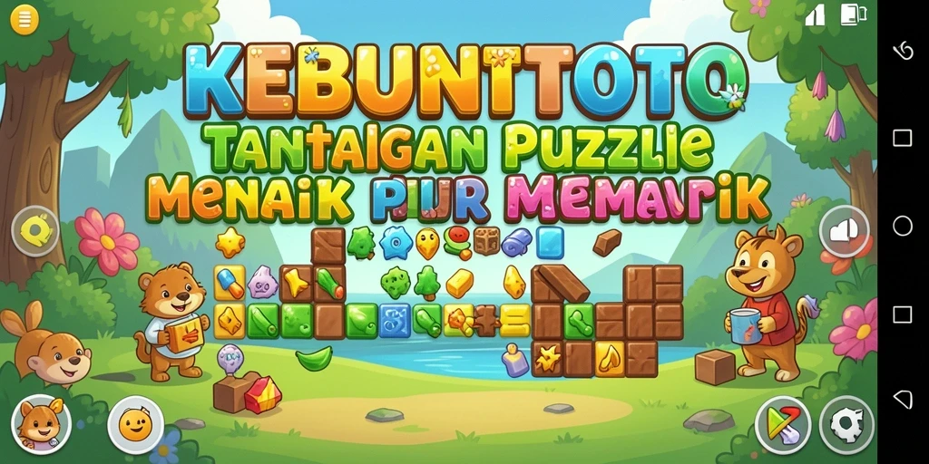 Tampilan gameplay KEBUNTOTO dengan puzzle yang menantang.