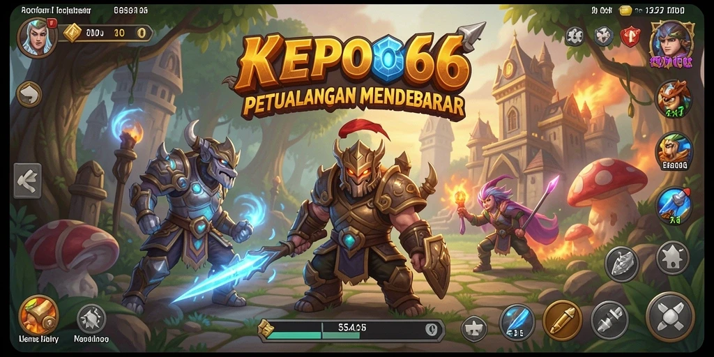 Tampilan gameplay KEPO66 yang epik dan seru dalam petualangan RPG.
