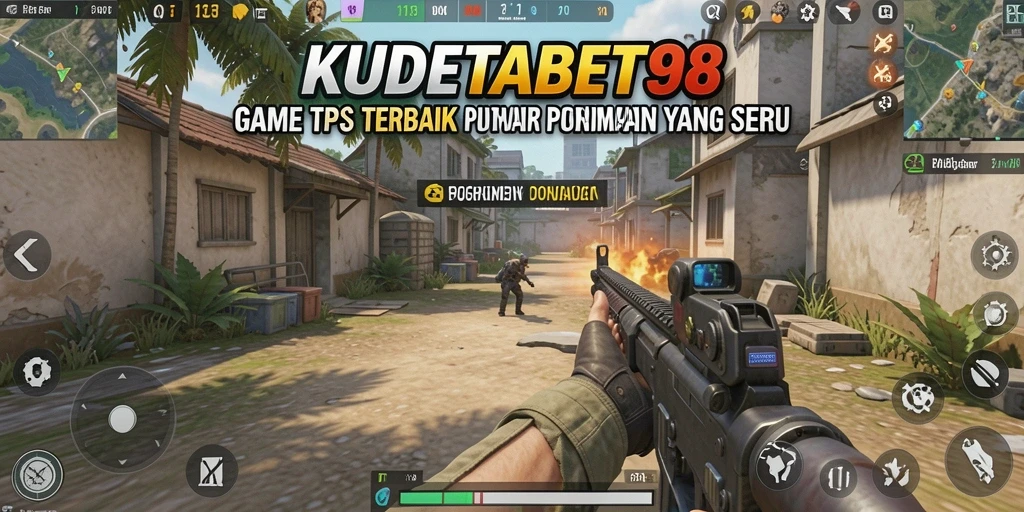 Tampilan gameplay seru dalam KUDETABET98 dengan aksi tembak-menembak yang mendebarkan.