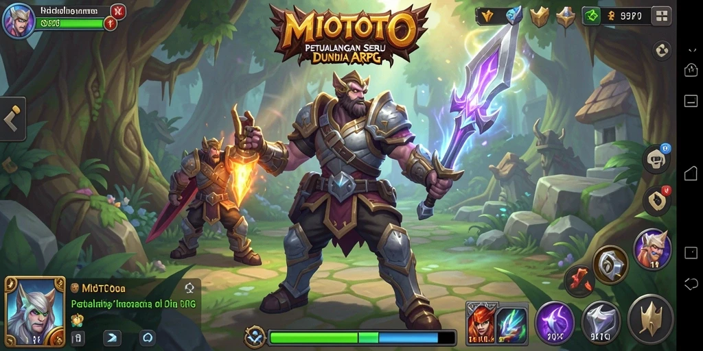 Tampilan gameplay yang seru dan mendebarkan di MIOTOTO.