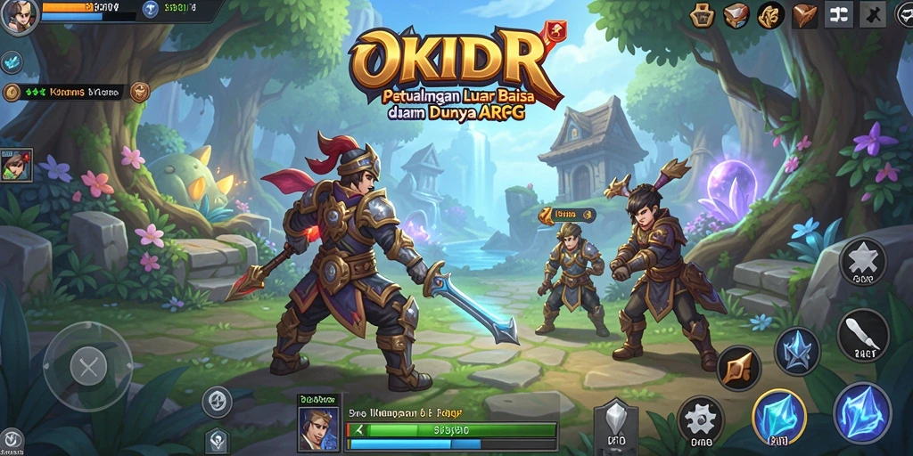 Tangkapan layar gameplay OKIDR yang menampilkan pertarungan seru.