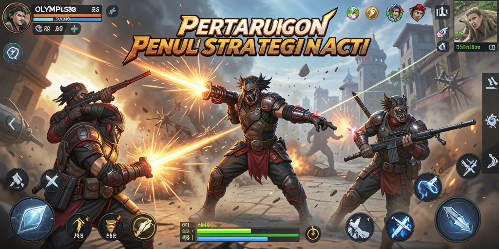 Tangkapan layar OLYMPUS88 menunjukkan aksi pertarungan yang mendebarkan.
