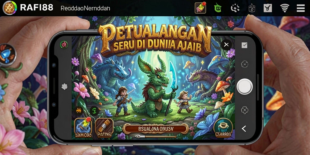 Tampilan menarik dari gameplay petualangan RAFI88.