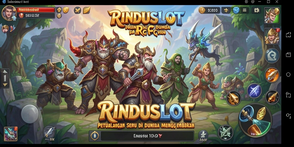 Tampilan gameplay RINDUSLOT yang menarik dan penuh aksi.