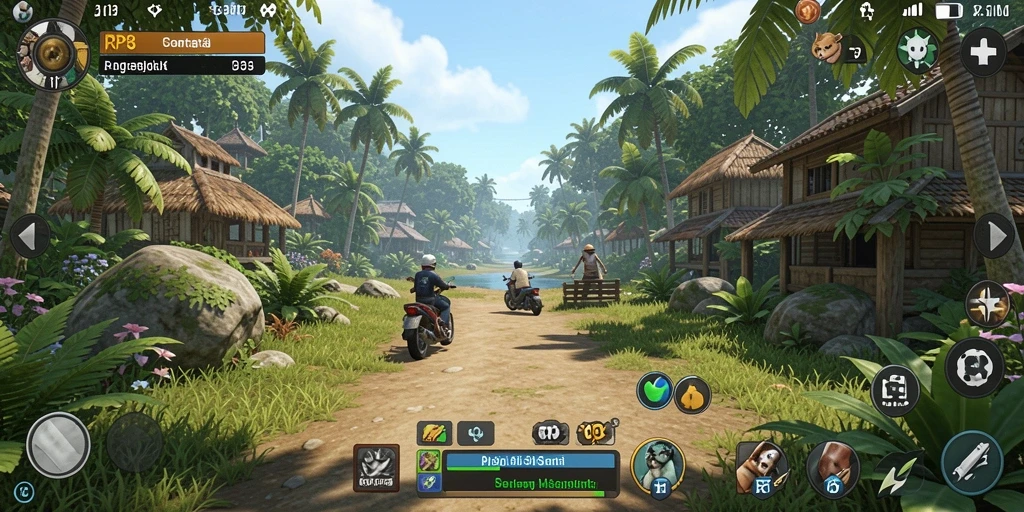 Tampilan gameplay <strong>RP8</strong> yang menghibur dan penuh warna.