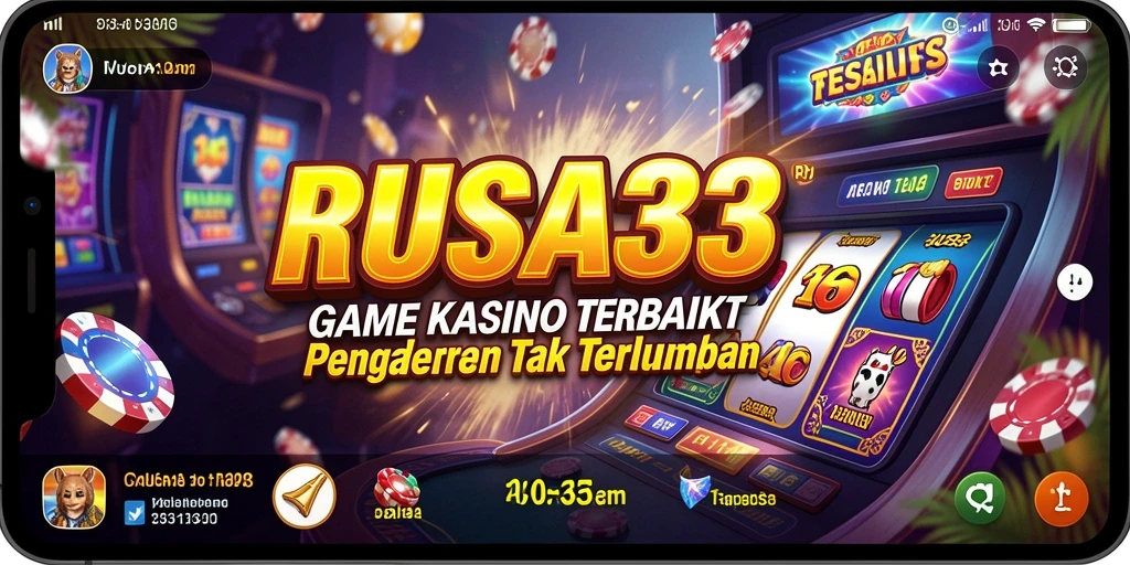 Screenshot utama RUSA33 menampilkan gameplay kasino yang mendebarkan.
