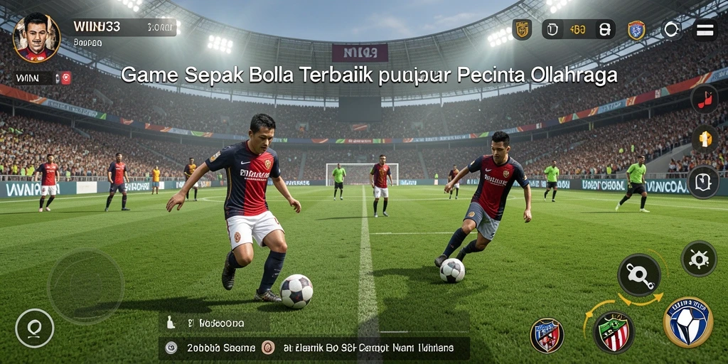 Tangkapan layar menunjukkan aksi seru dalam permainan sepak bola.