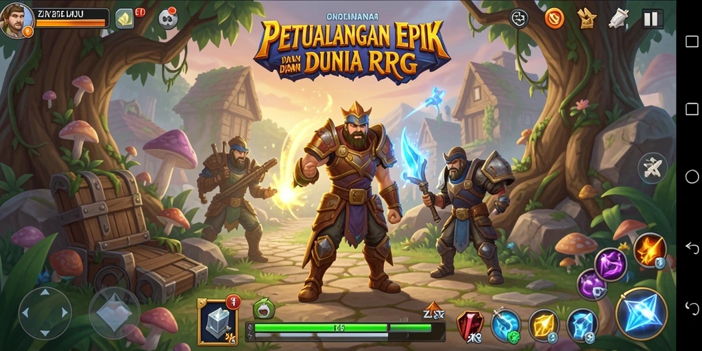 Gameplay ZK9 yang menarik dalam petualangan RPG.
