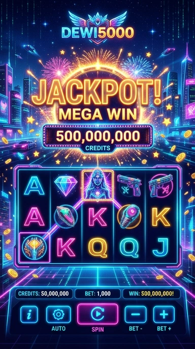 Screenshot tampilan utama aplikasi dewi5000.